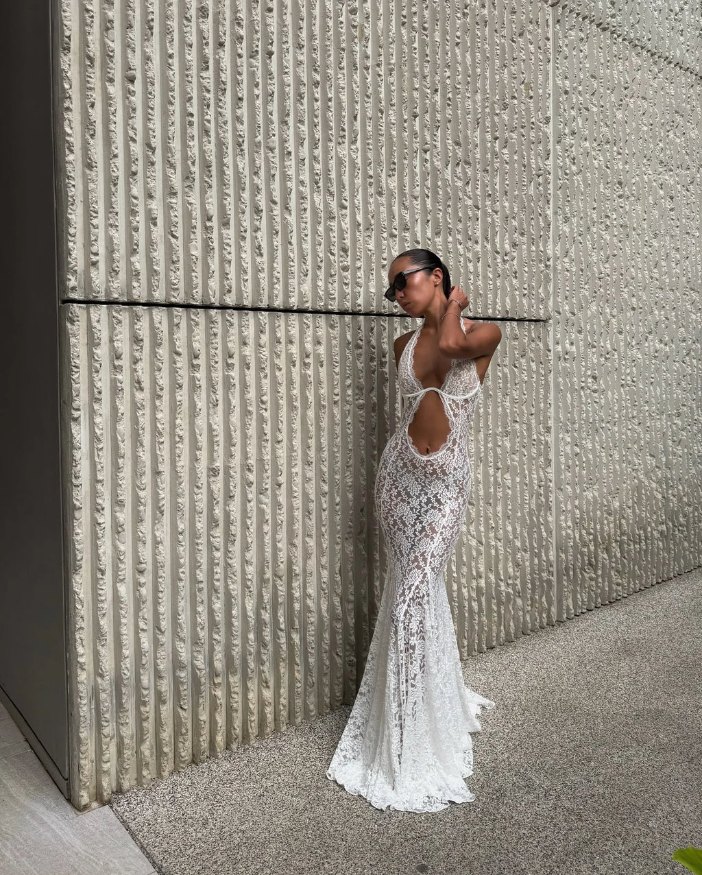 Lace Hollow-out Halter