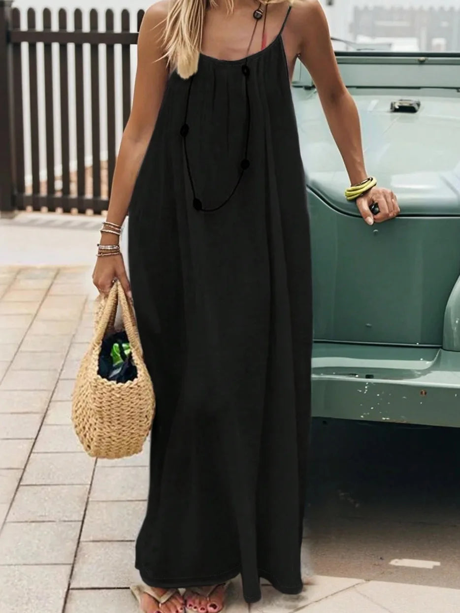 Backless comfy dress for summer