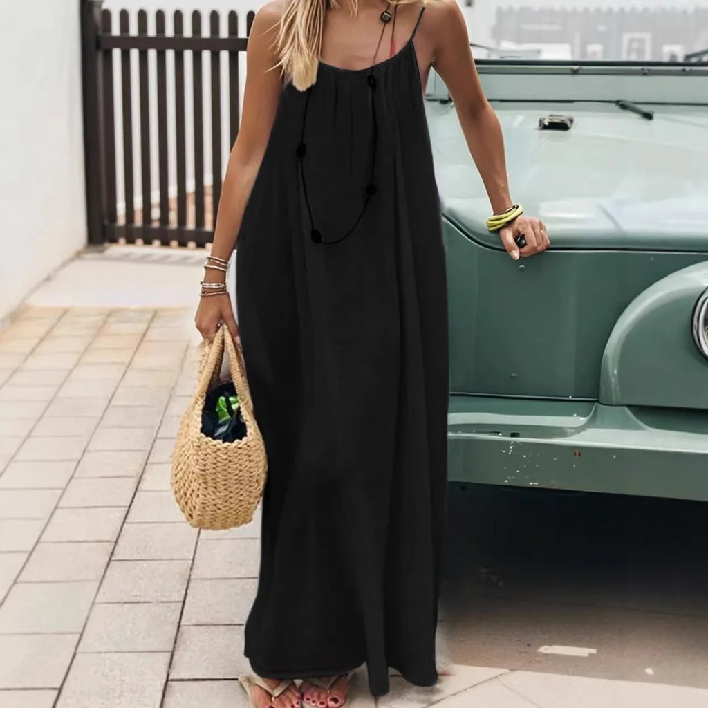 Backless comfy dress for summer