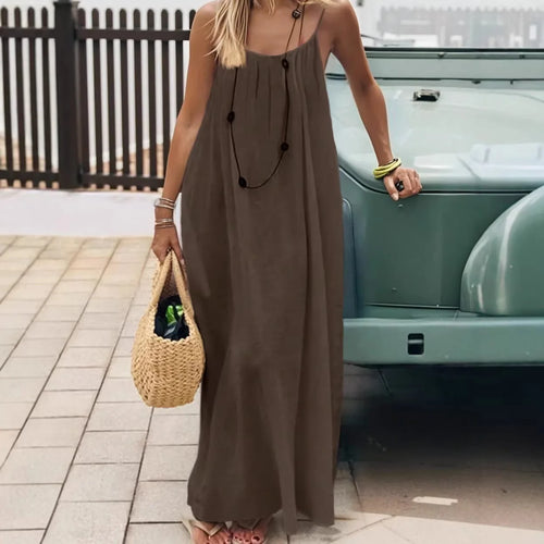 Backless comfy dress for summer